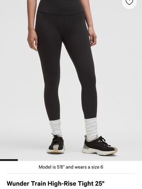 Lululemon Wunder Train High-Rise Tight 25” size 4